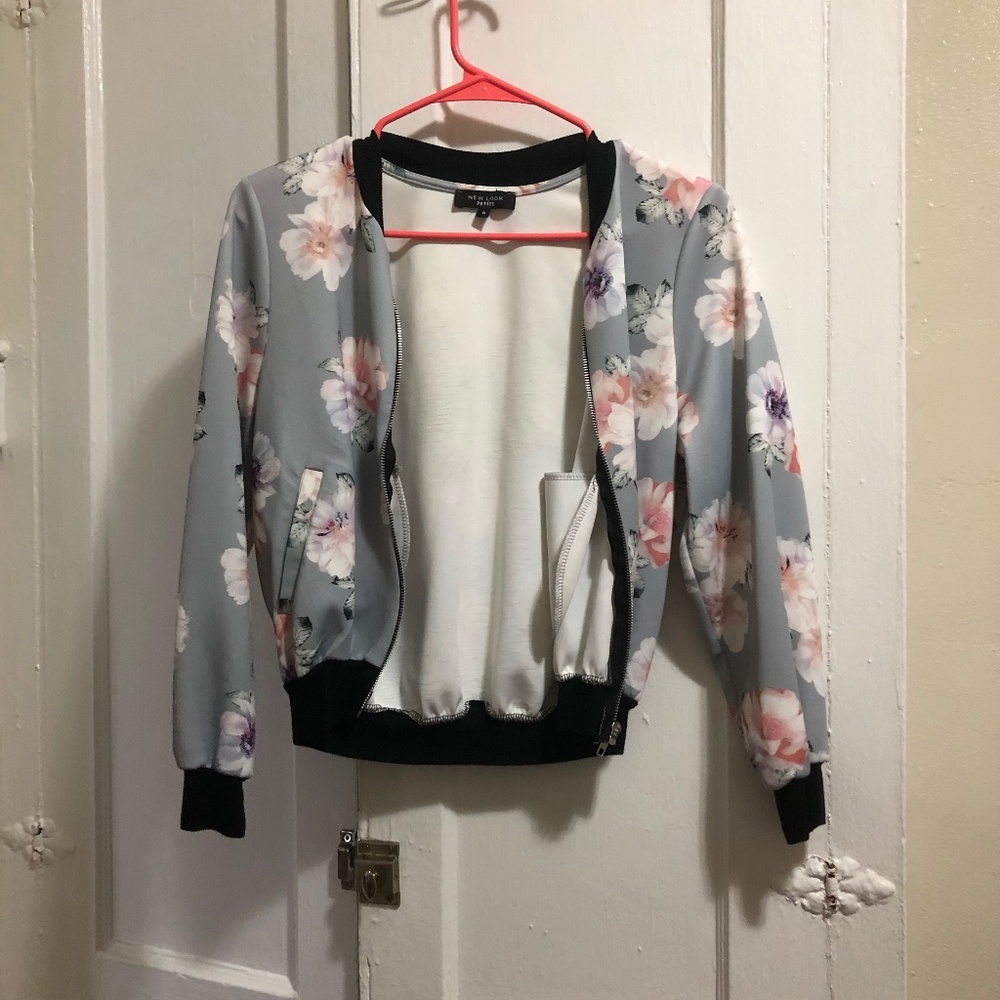Floral Lightweight Bomber Jacket